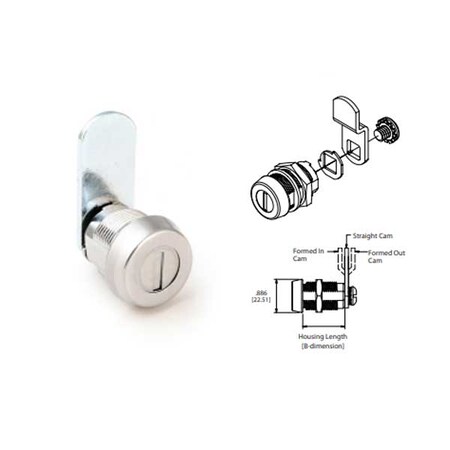 Ccl Weather Resistant Cam Lock - DC622M-LH-KD-X/X-N-14 Cam Lock, Keyed Different to #'s 200R Thru 3 CCL-62214